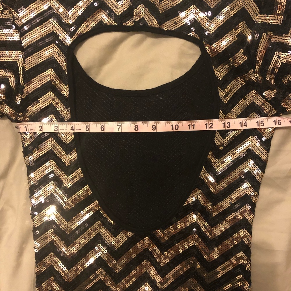 Babe Chevron Sequin dress - Picture 6 of 8